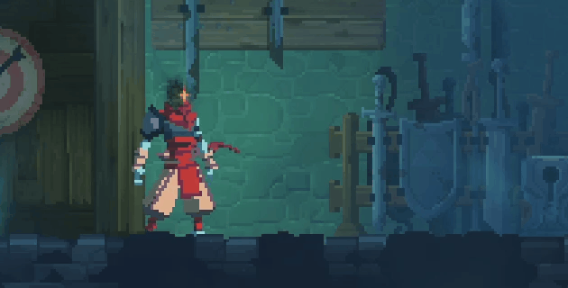 Character throwing punches