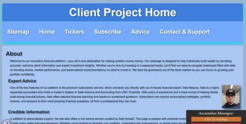 Screenshot of Chase Martin's Site