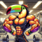 Brawny Toucan Bodybuilder