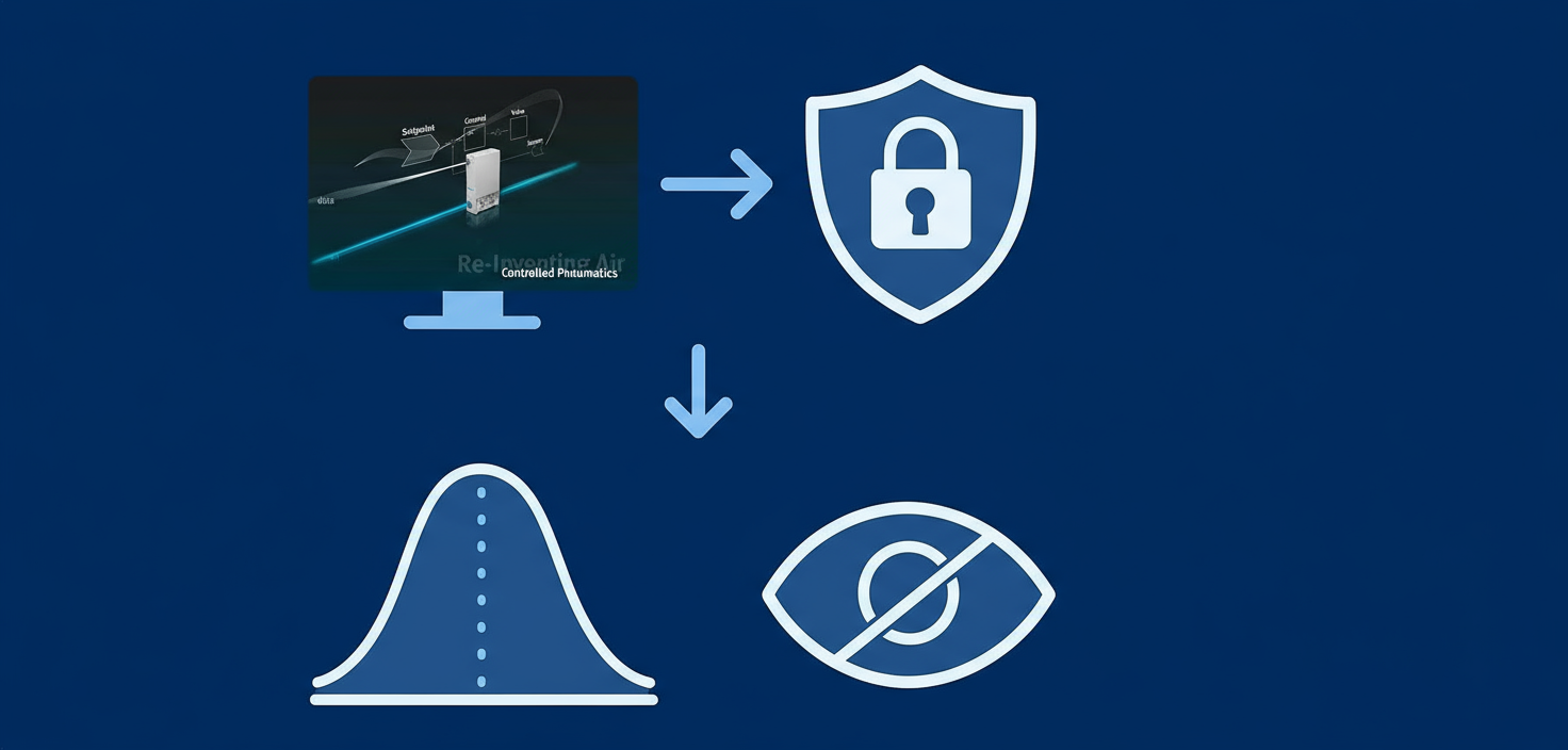 Abstract data security visual with a padlock