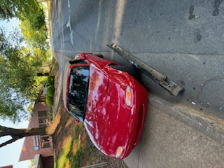 Miata after a accident