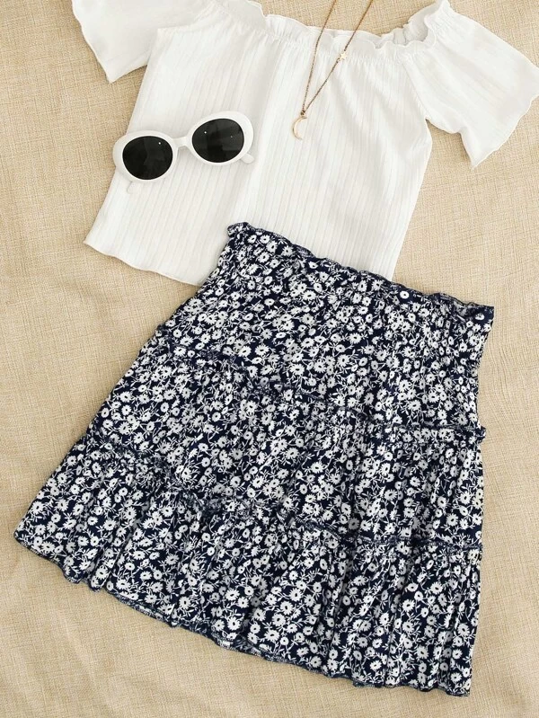 floral-mini-skirt
