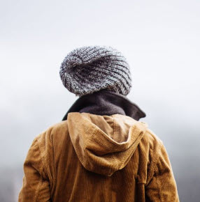 Girl in a jacket