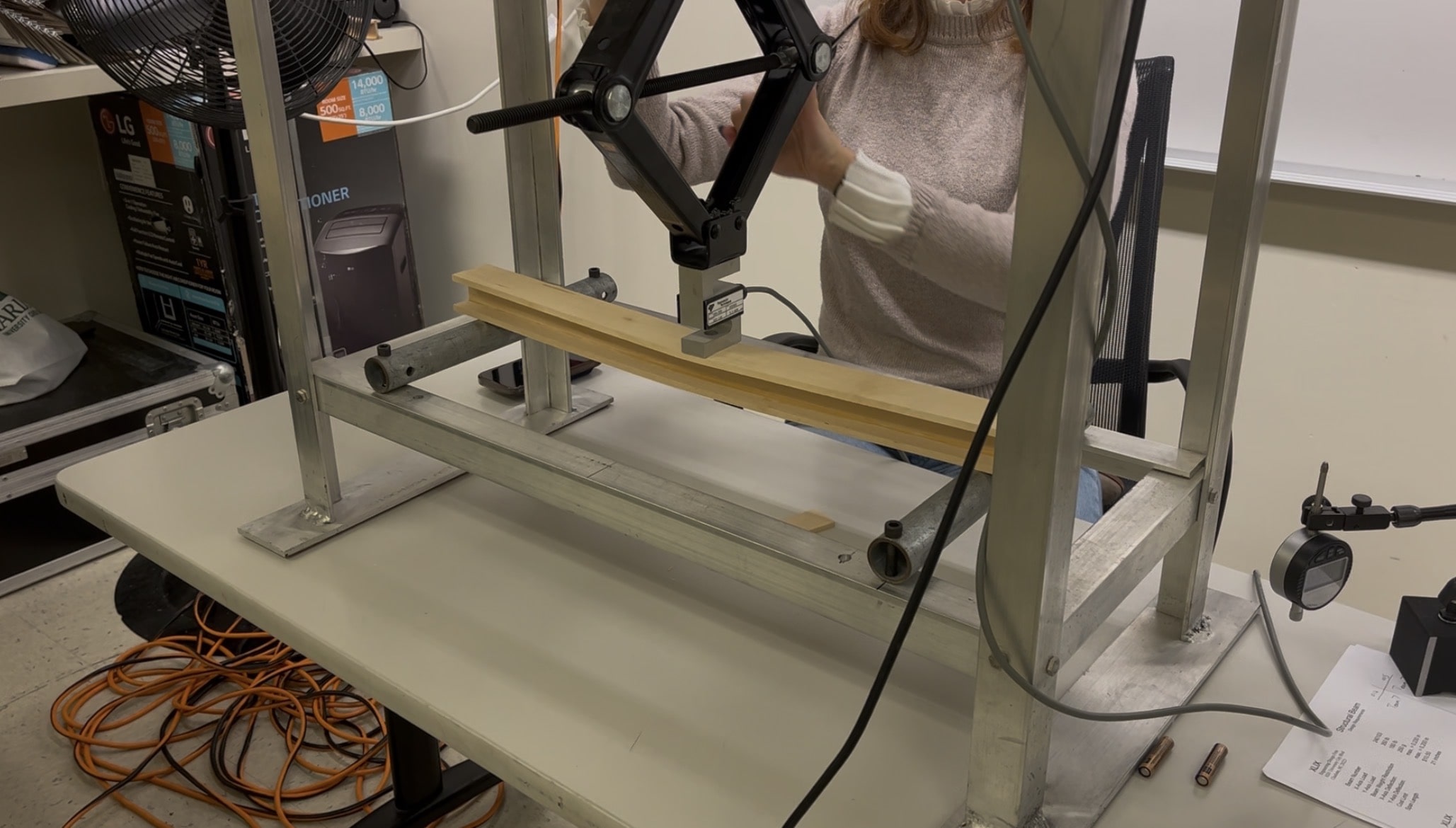 Beam Under Stress in it's Y axis