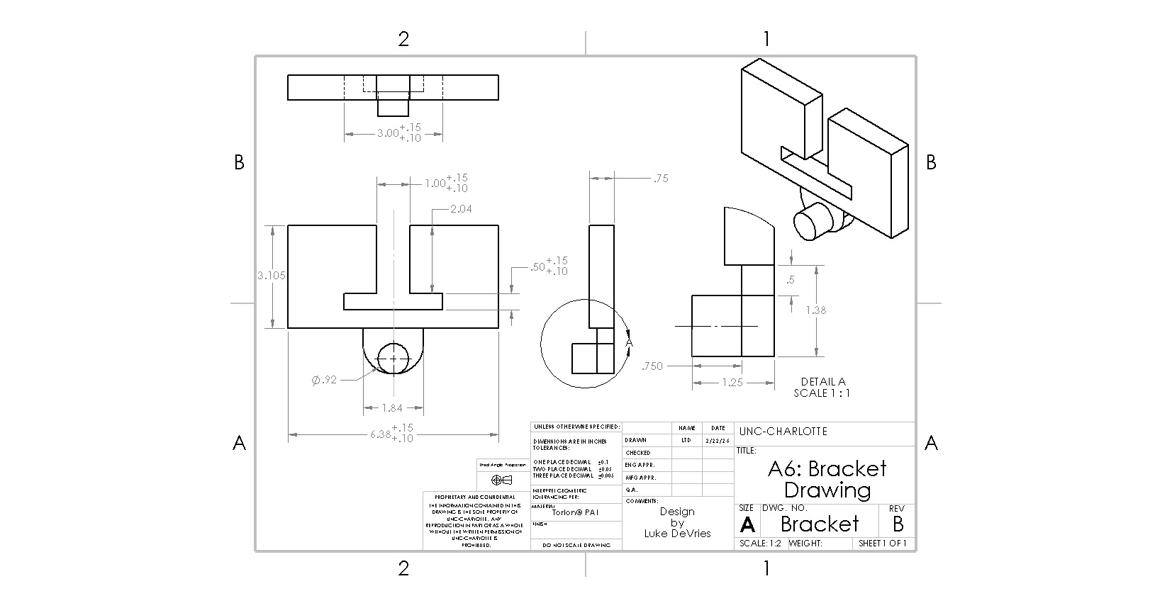 Final Bracket Drawing