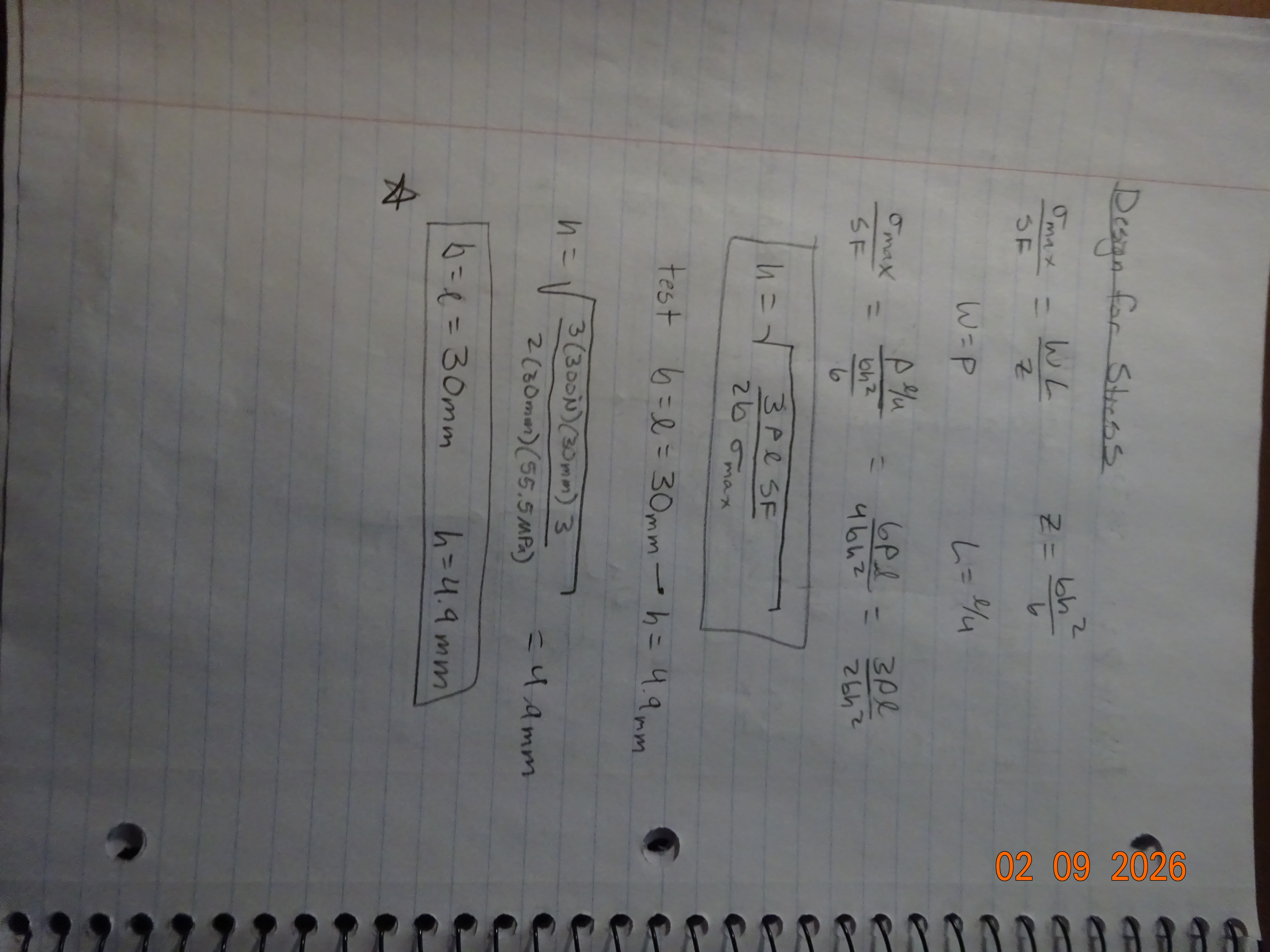 Feature two design for stress
