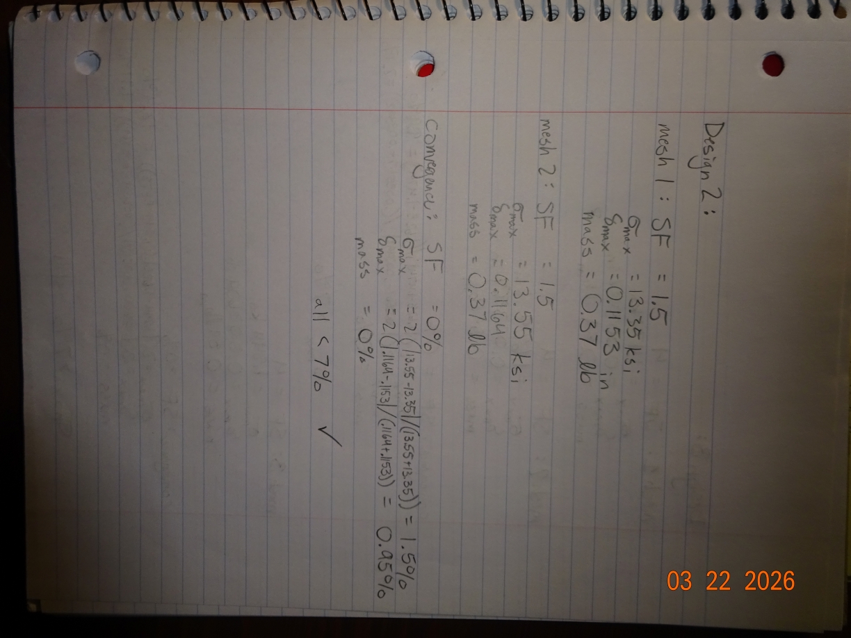 Verifying Convergence - Design 2
