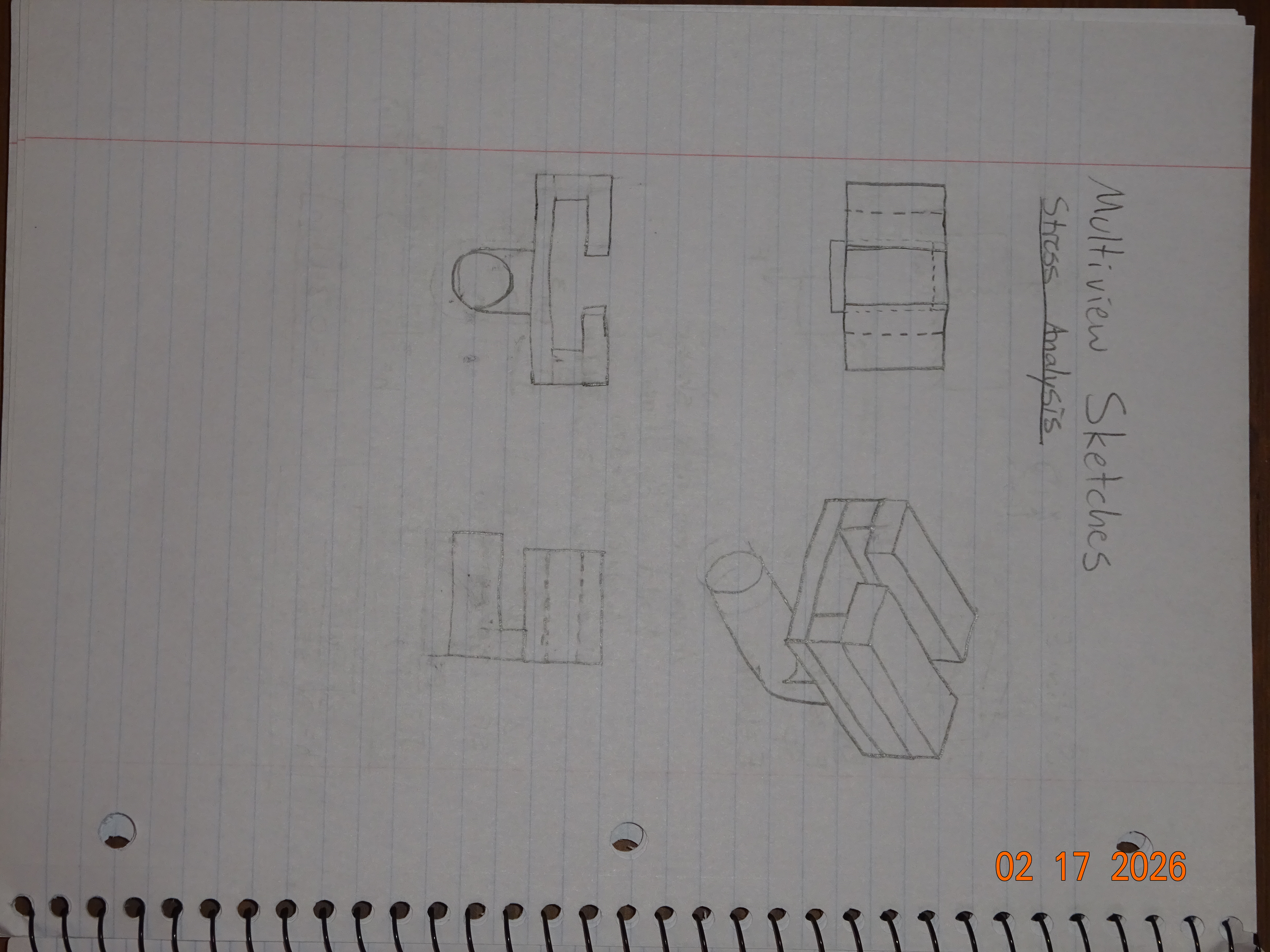 Multiview Sketch for Stress Analysis