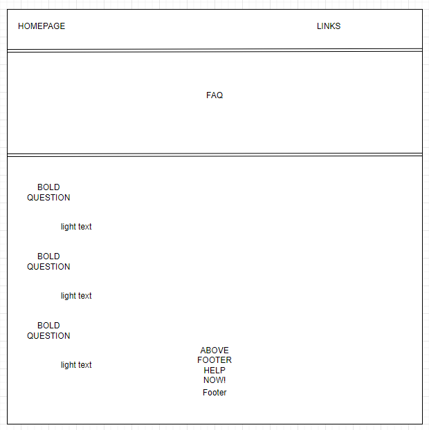 Stuff Made by MD default page layout wireframe