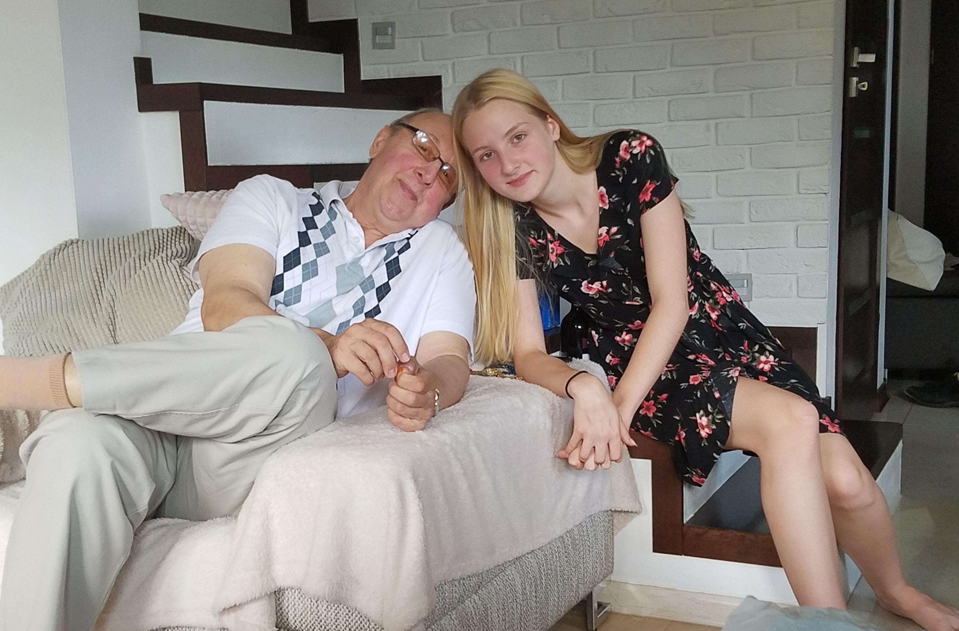 My uncle Wladek Kudelski with his grantdaughter Wiktoria