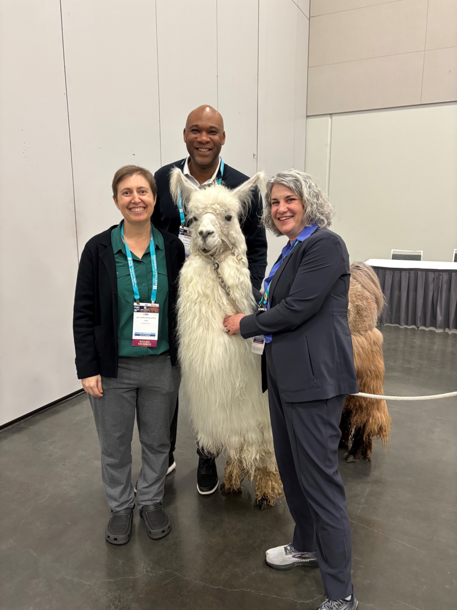 Toby Schonfeld with colleagues at a professional conference